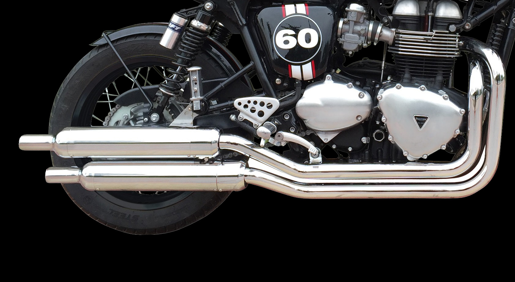 IRONHEAD END CAPS typ CAP (długość: Ø 88 mm., materiał: Inox AISI304, kolor: Bright chrome) BOTTLE END CAP (CHROME)