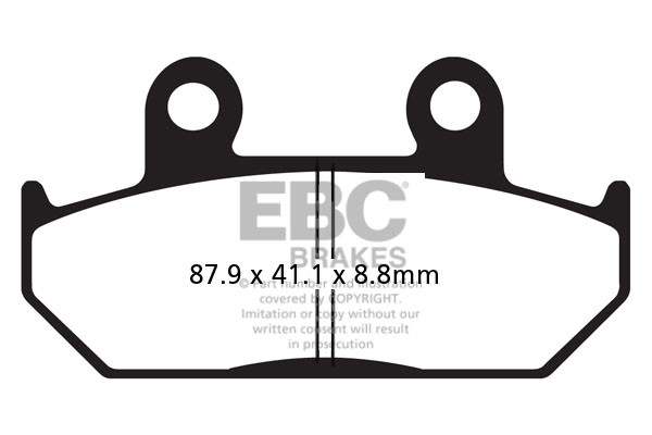 EBC Brakes Klocki hamulcowe EBC FA124 (kpl. na 1 tarcze)