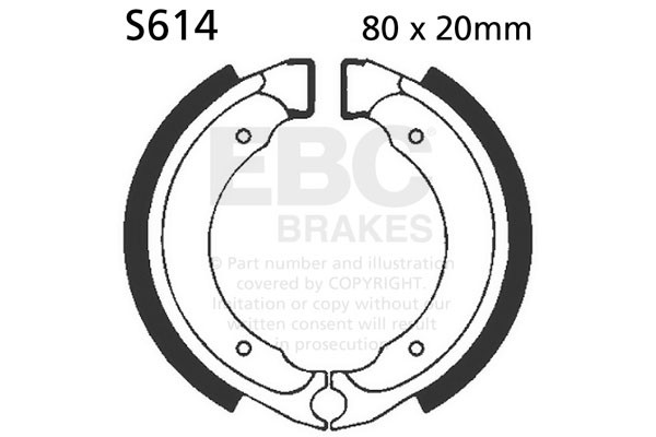 EBC Brakes Szczęki hamulcowe EBC S614 (1 kpl.)