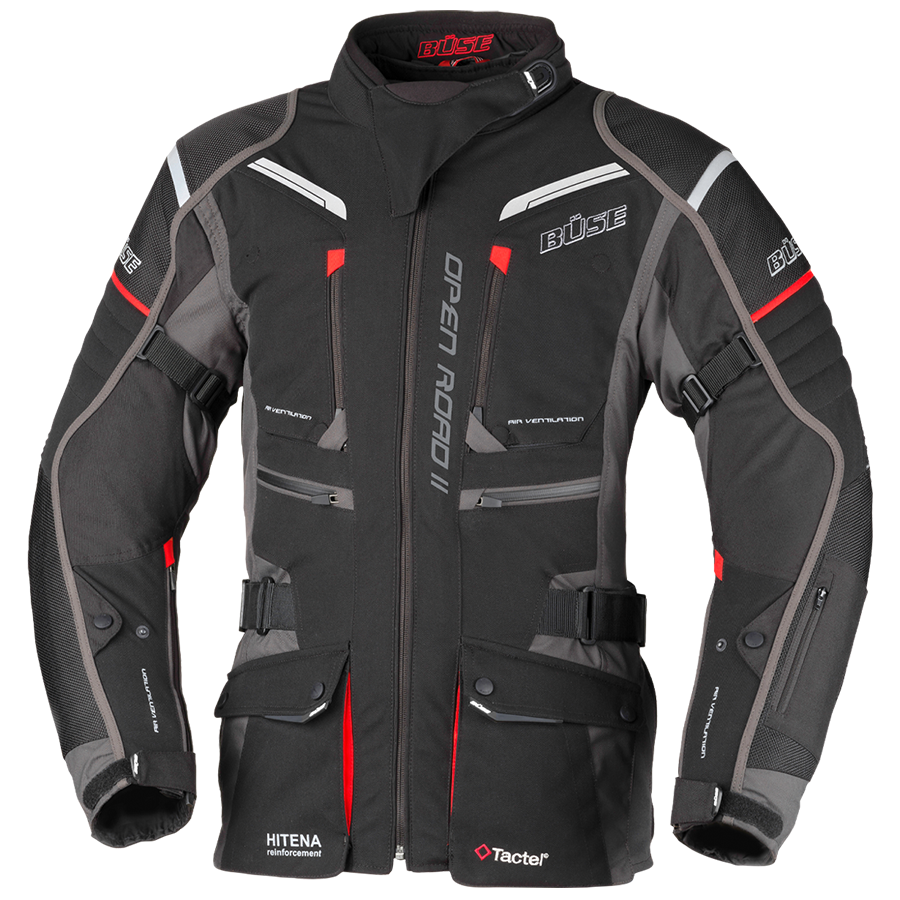 Kurtka motocyklowa damska BUSE Open Road II czarna