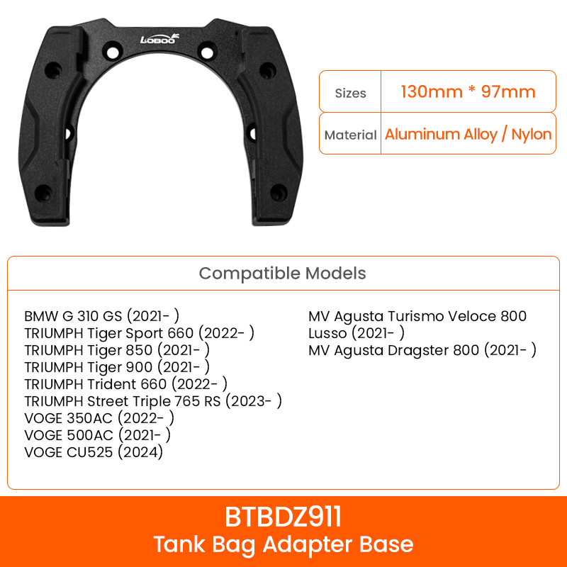 LOBOO Magnetyczny uchwyt do Tank Bag Easy, do TRIUMPH, VOGE
