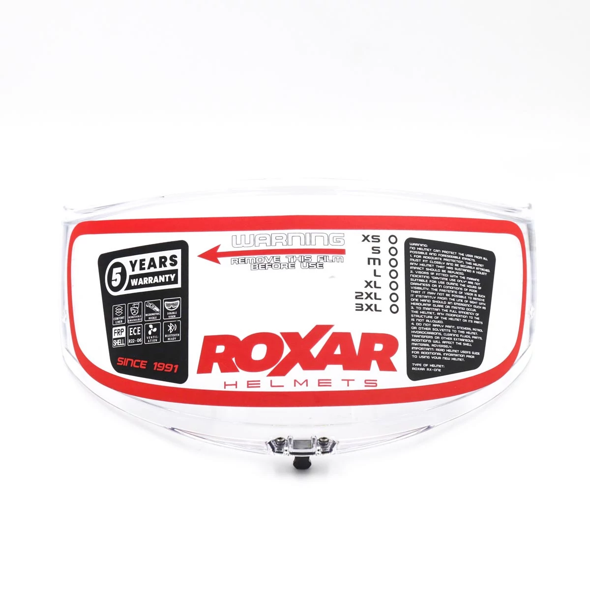 ROXAR HELMETS ROXAR Wizjer RX-ONE AS/PR Przezroczysty