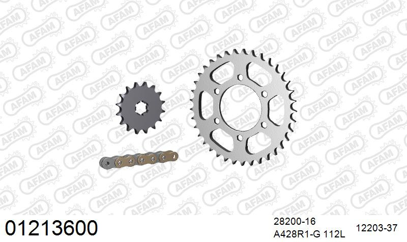 Zestaw napędowy AFAM do YAMAHA DT 125 E