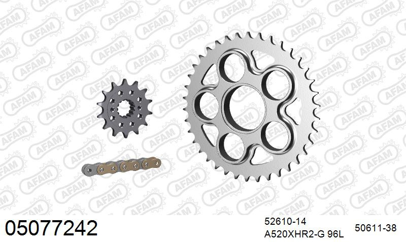 Zestaw napędowy AFAM do DUCATI 748 Biposto, 748 R, 748 S Biposto, 748 S Monoposto, 748 SP Monoposto, 748 Testa Bassa