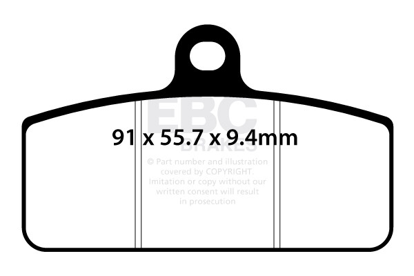 Klocki hamulcowe EBC SXR756HH Side By Side Race Formula (kpl. na 1 tarcze)