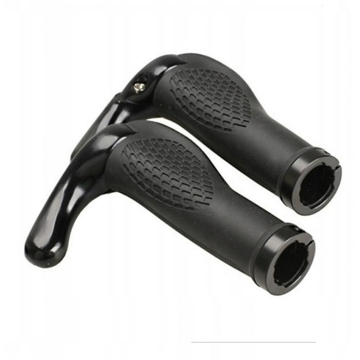 Gripy rowerowe MTB rogi ROXAR ergonomiczne czarny