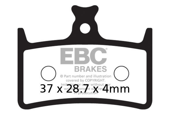 CFA647R - Klocki hamulcowe rowerowe (organiczne wyczynowe) EBC Brakes