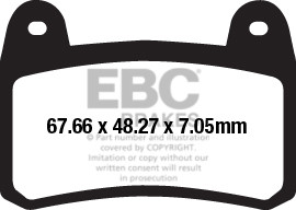 EBC Brakes Klocki hamulcowe EBC FA658 (kpl. na 1 tarcze)