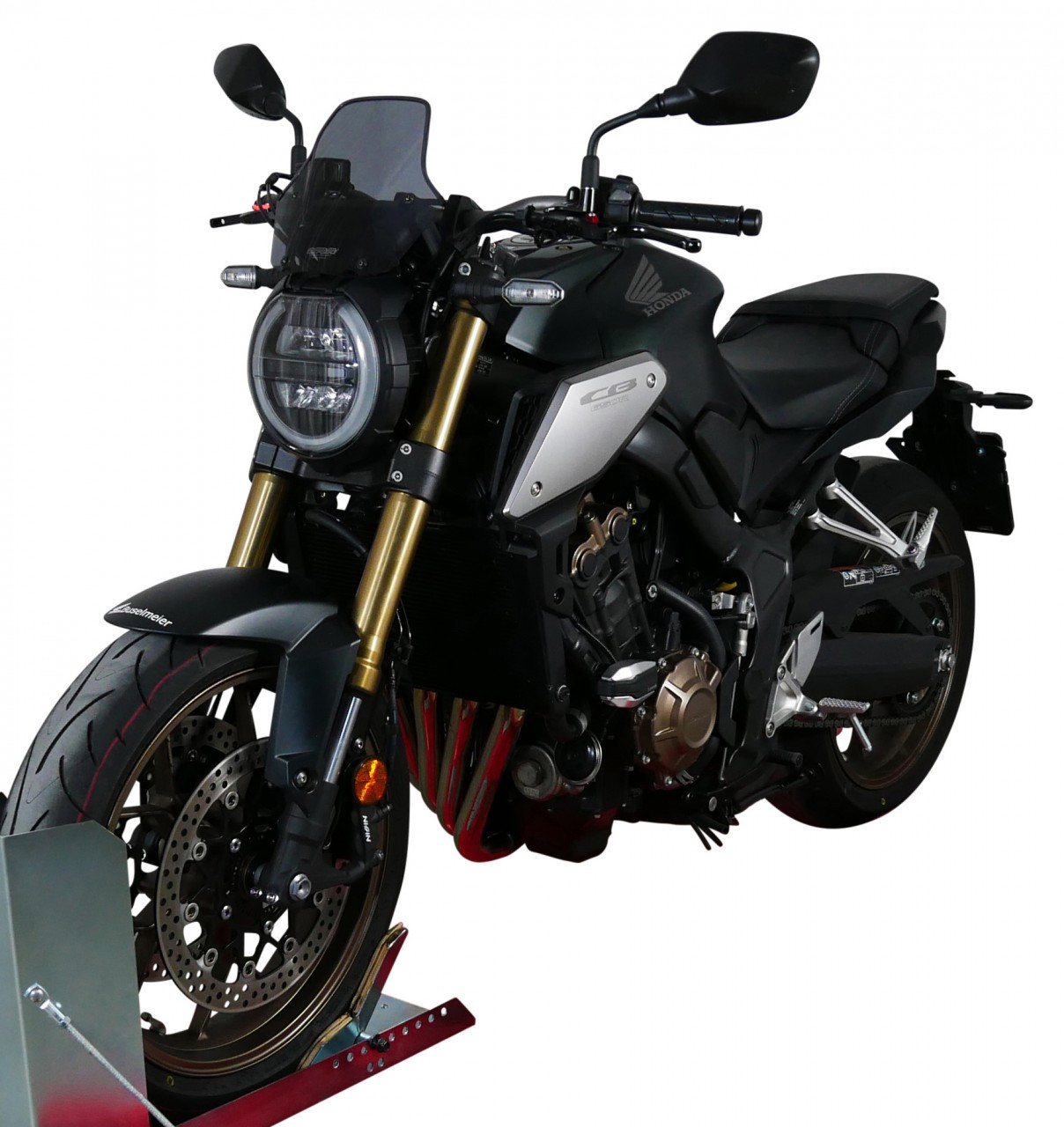 Szyba motocyklowa MRA HONDA CB 650 R 2019-2023, forma NSPM, przyciemniana