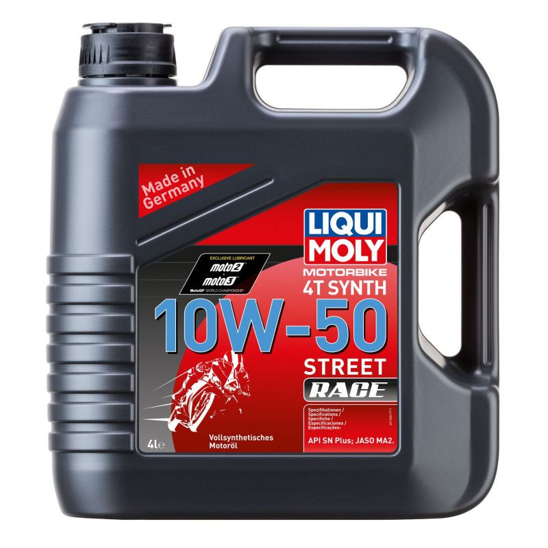 LIQUI MOLY Olej silnikowy syntetyczny do motocykli 10W50 Race 4T 4 litry