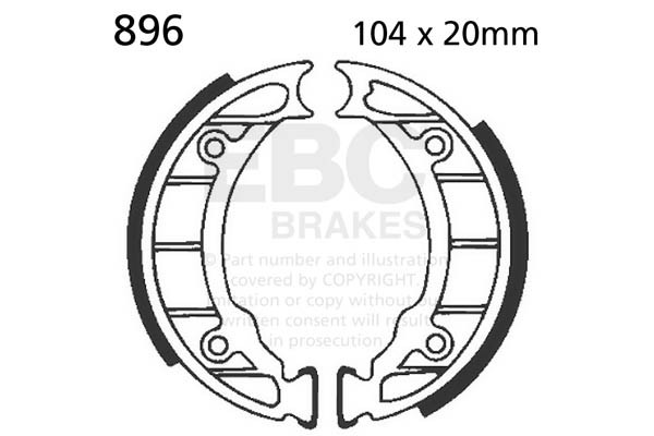 EBC Brakes Szczęki hamulcowe EBC 896 (1 kpl.)