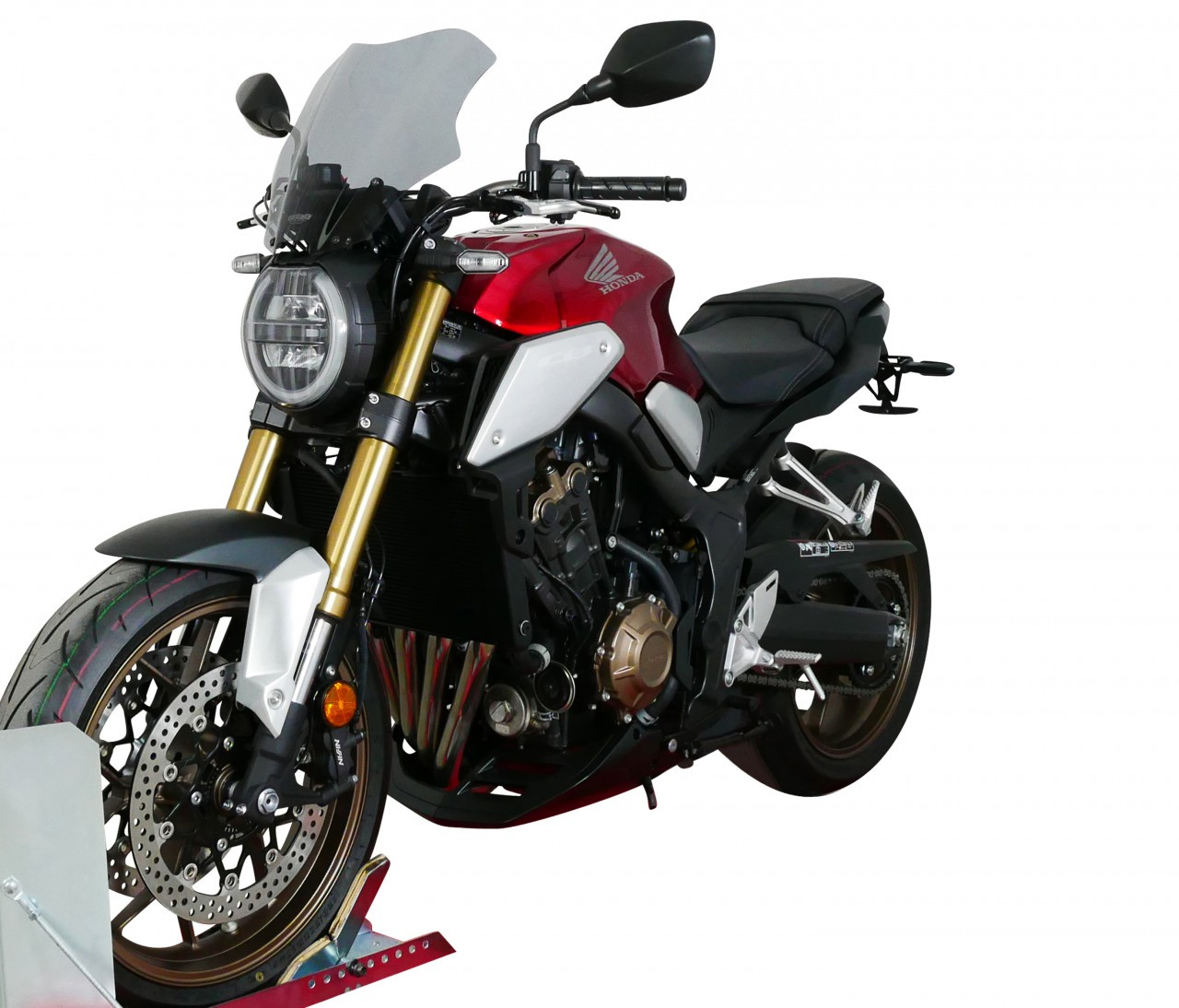 Szyba motocyklowa MRA HONDA CB 650 R 2019-2023, forma NTN, przyciemniana