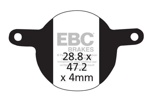 CFA331HH - Klocki hamulcowe rowerowe (spiekane) EBC Brakes