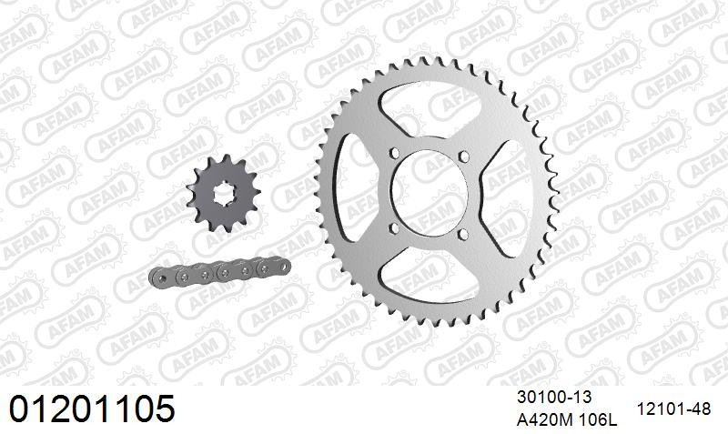Zestaw napędowy AFAM do YAMAHA RZ 50