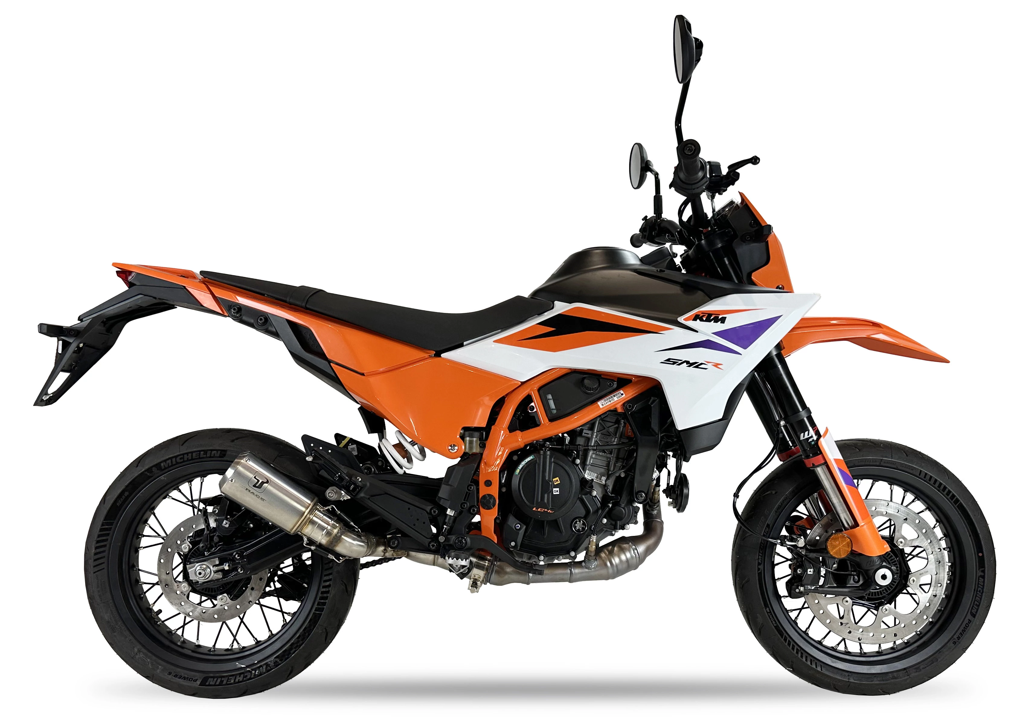 IXRACE Tłumik KTM 125 ENDURO R / SMC R 25-26 (KTM IS ENDSM) typ MK2 MK2 SERIES INOX (Homologacja)