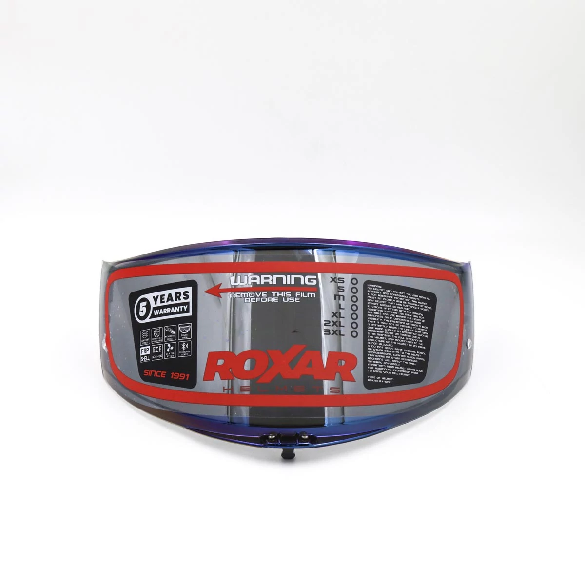 ROXAR HELMETS ROXAR Wizjer Bayamo EVO AS/PR Niebieski Irydowy