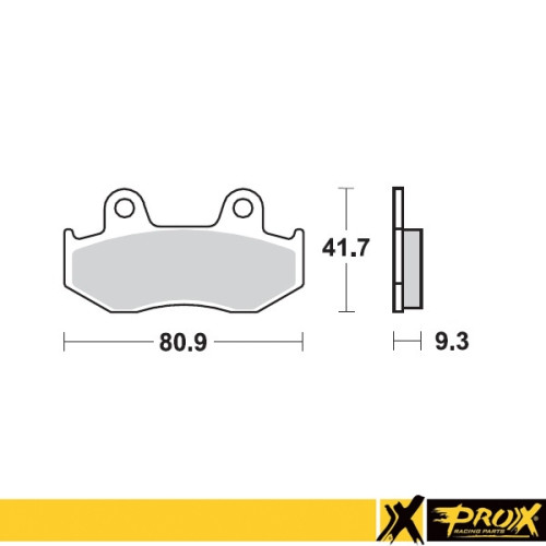ProX Klocki Hamulcowe Tylne YFZ450 '06-13 + YFZ450R '09-20 (odpowiednik EBC FA323) - BOX 10 szt