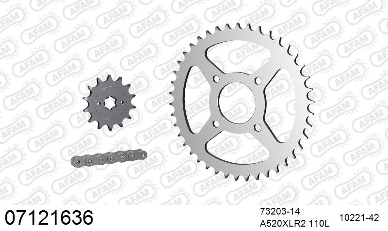 Zestaw napędowy AFAM do KTM 200 Duke, 200 Duke ABS