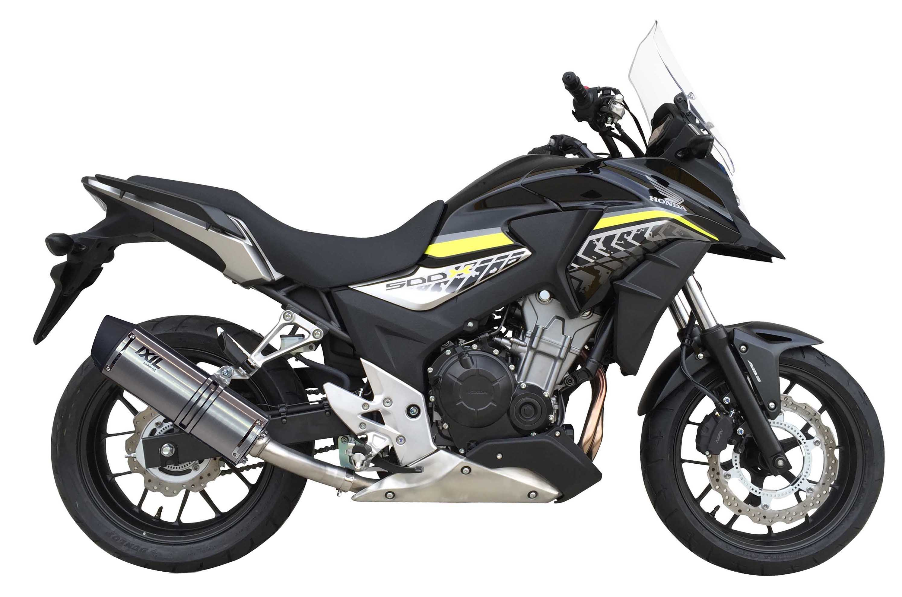 Tłumik IXIL HONDA CB 500 X 17-18 (PC59) typ SOVE (waga: 3000g, długość: 423 mm., materiał: Inox AISI304, kolor: Black painted) S