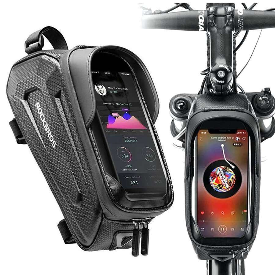 Sakwa, uchwyt rowerowy na telefon torba na ramę Rockbros B68