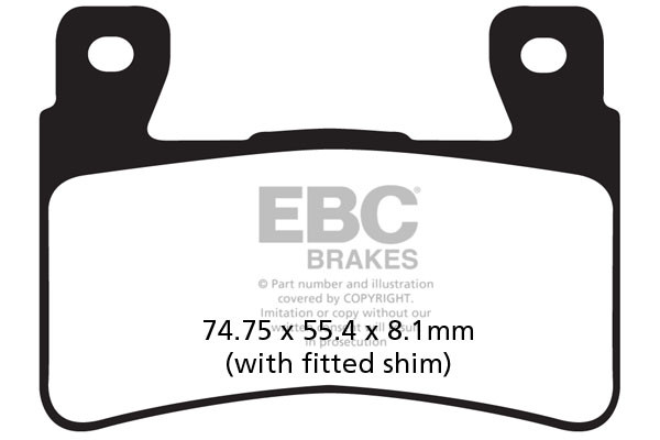 EBC Brakes Klocki hamulcowe EBC EPFA265HH Extreme Pro (kpl. na 1 tarcze)