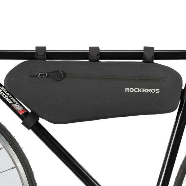 Torba, sakwa rowerowa pod ramę 4L ROCKBROS (AS-018) czarna, wodoodporna