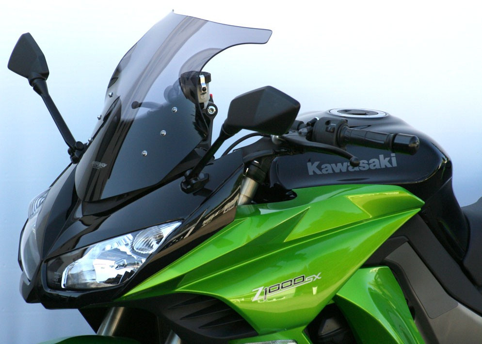 Szyba motocyklowa MRA KAWASAKI Z 1000 SX ZXT00G/ZXT00L/ZXT00M 2011-2016, forma OM, czarna
