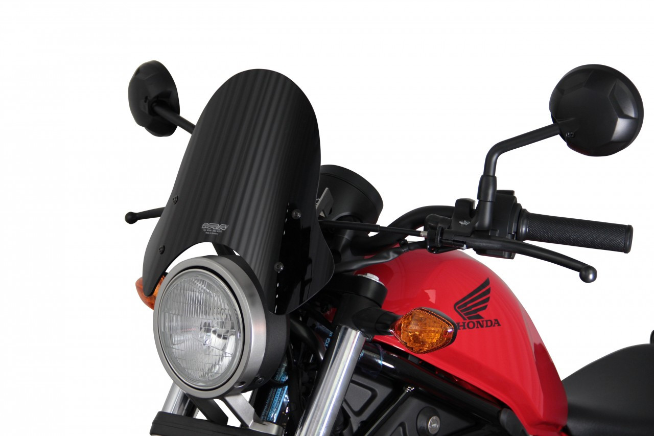 Szyba motocyklowa MRA HONDA CMX 500 REBEL 2017-2019, forma NSP, czarna