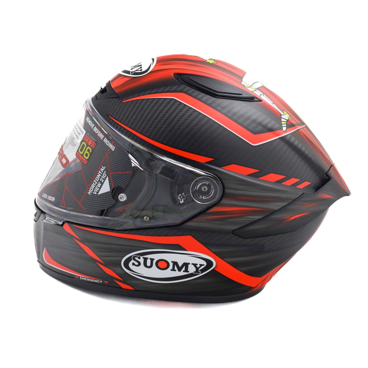 Kask motocyklowy SUOMY TX-PRO JOHNSON REPLICA Czerwony Matowy /E06 - L