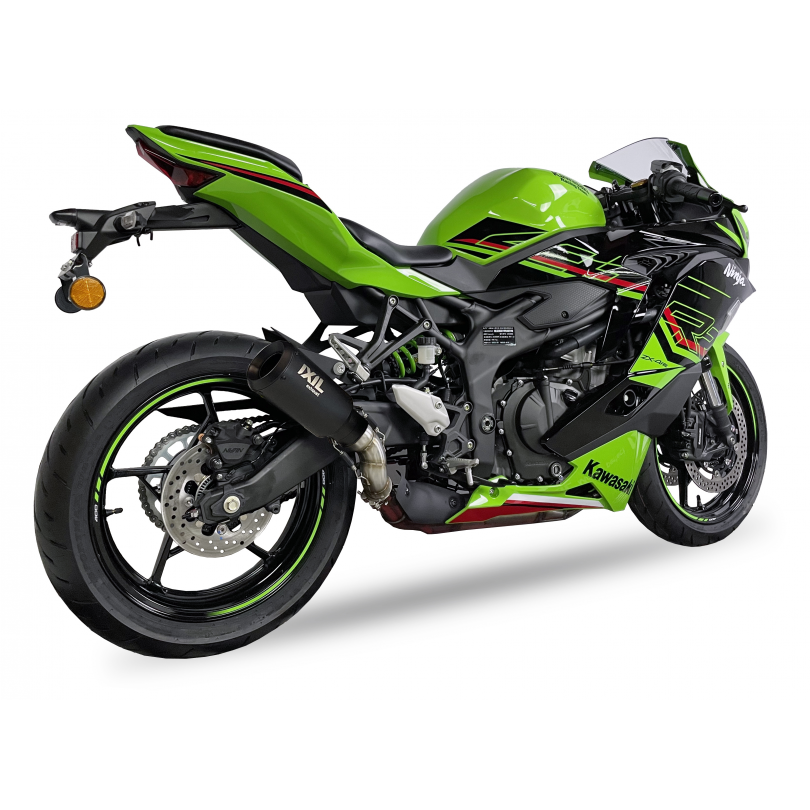 Tłumik IXIL KAWASAKI NINJA ZX-4 R / RR 2023 (ZX400P) typ RB (waga: 900g, długość: 230 mm., materiał: Inox AISI304, kolor: Black