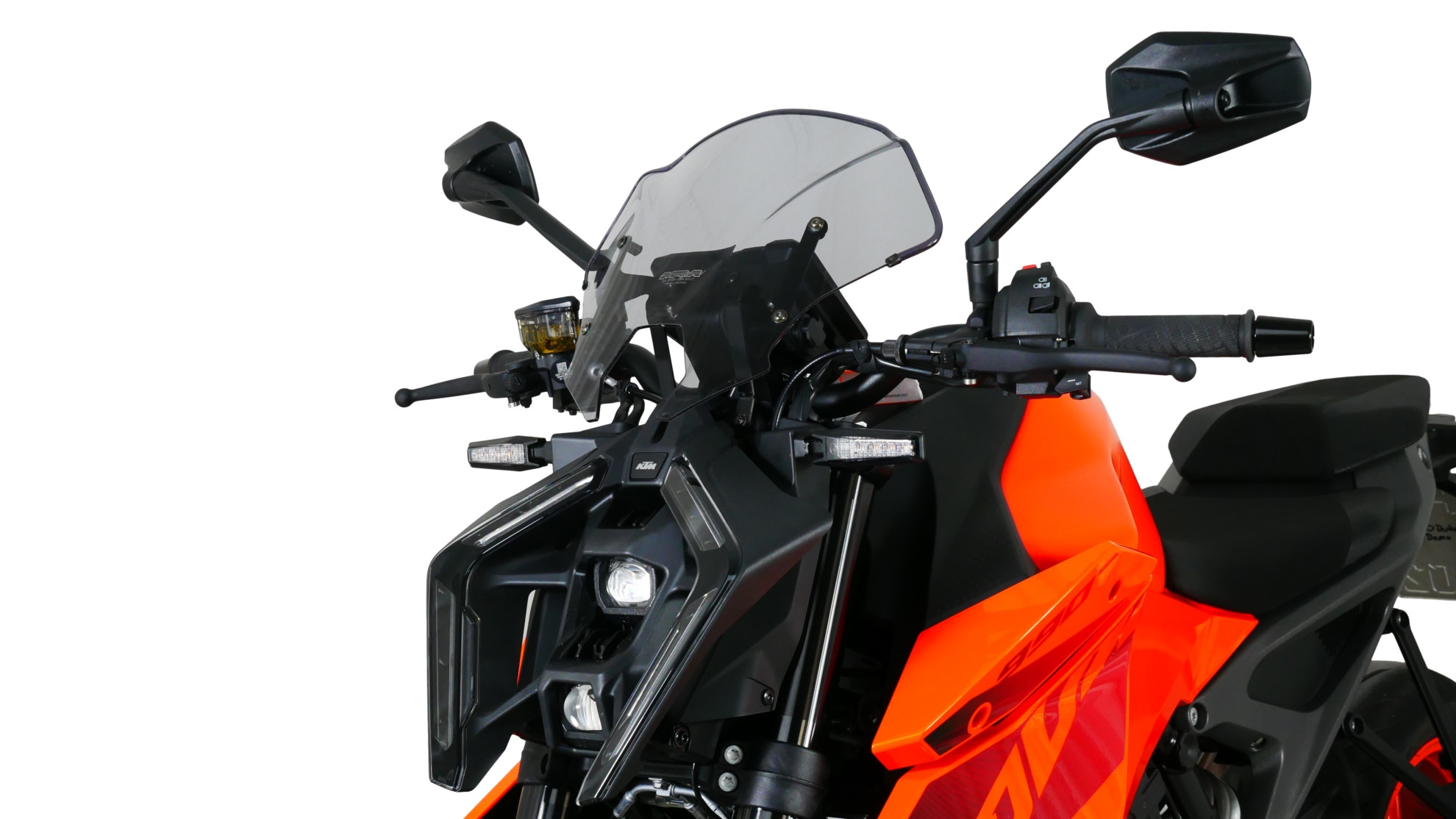 Szyba motocyklowa MRA KTM DUKE 990 2024-, forma NTM, przyciemniana