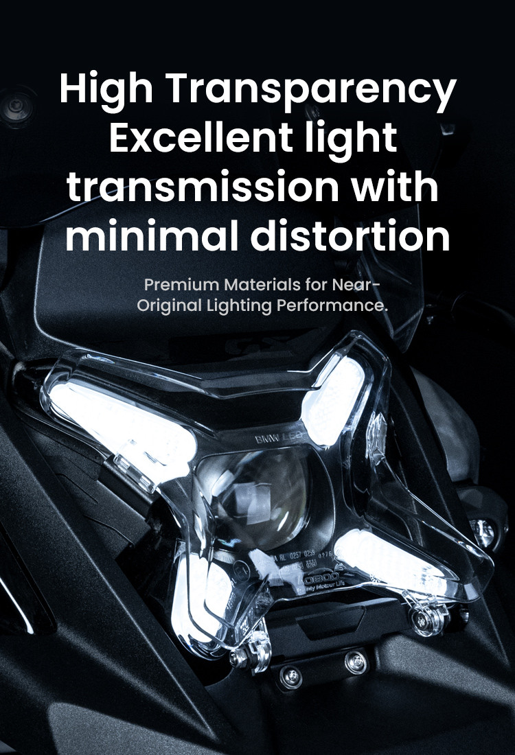 LOBOO Osłona przedniego reflektora do BMW R1300GS ADVENTURE (2024-), przyciemniana