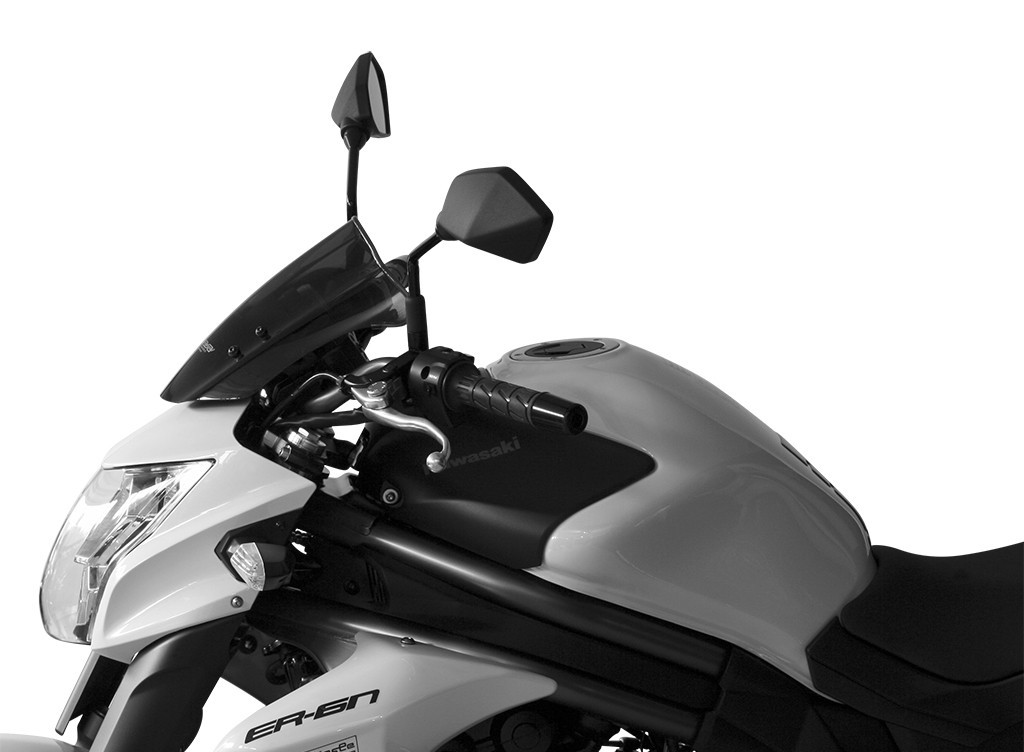 Szyba motocyklowa MRA KAWASAKI ER 6 N ER650E 2012-, forma T, przyciemniana