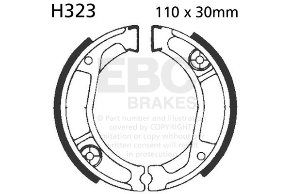 EBC Brakes Szczęki hamulcowe EBC H323 (1 kpl.)