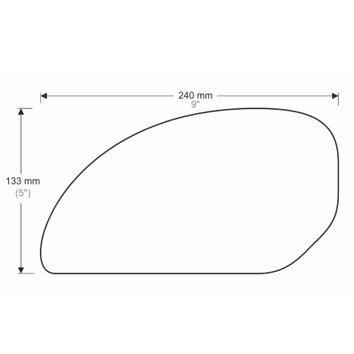 ONEDESIGN Grip Boczny HDR Uniwersalny 240x133mm transparentny