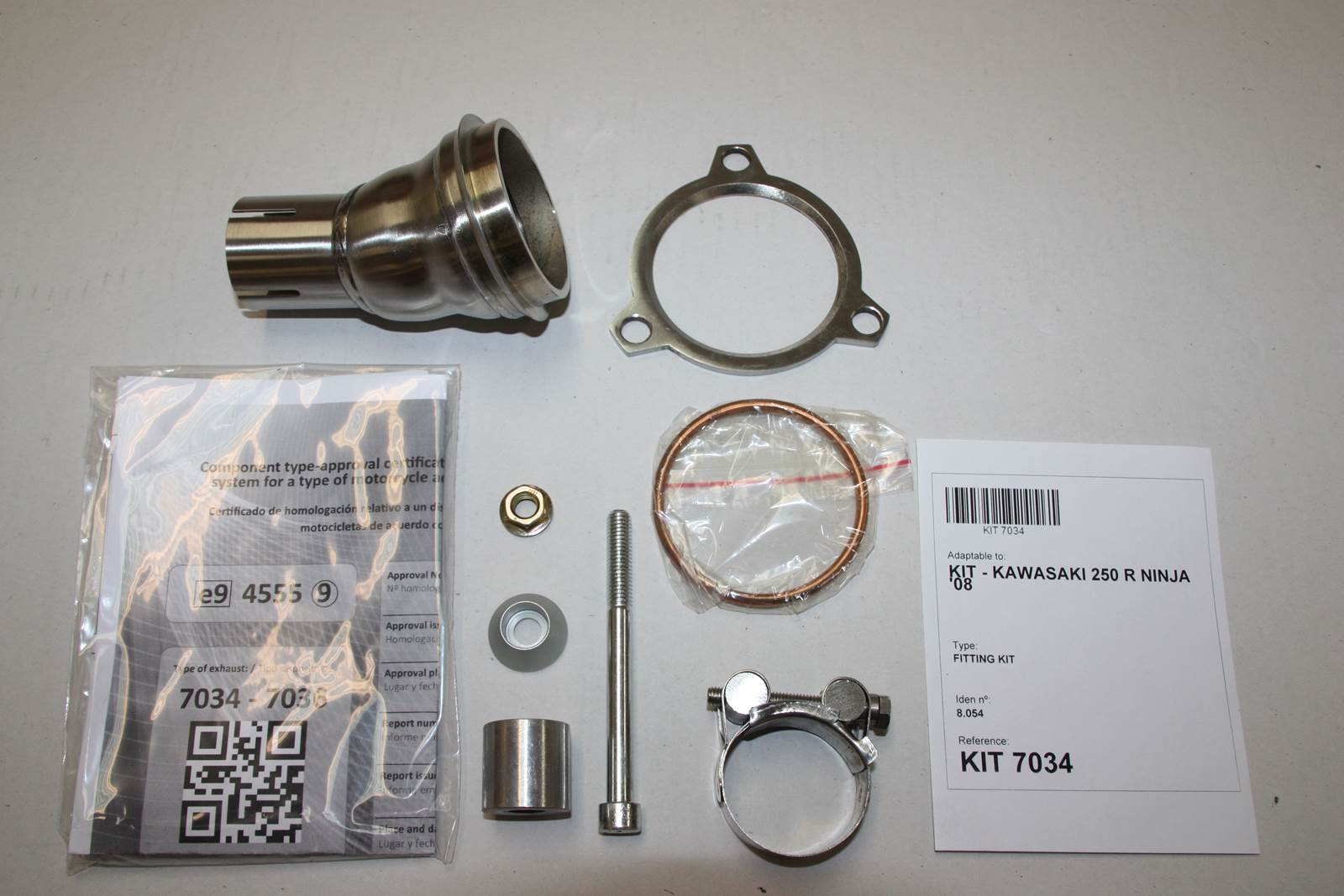 Tłumik IXIL KAWASAKI NINJA 250 R 08-12 (EX250K) typ SOVE (waga: 3000g, długość: 423 mm., materiał: Inox AISI304, kolor: Black pa