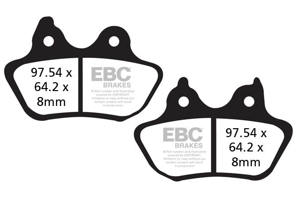 Klocki hamulcowe EBC FA434V V-PAD (kpl. na 1 tarcze)