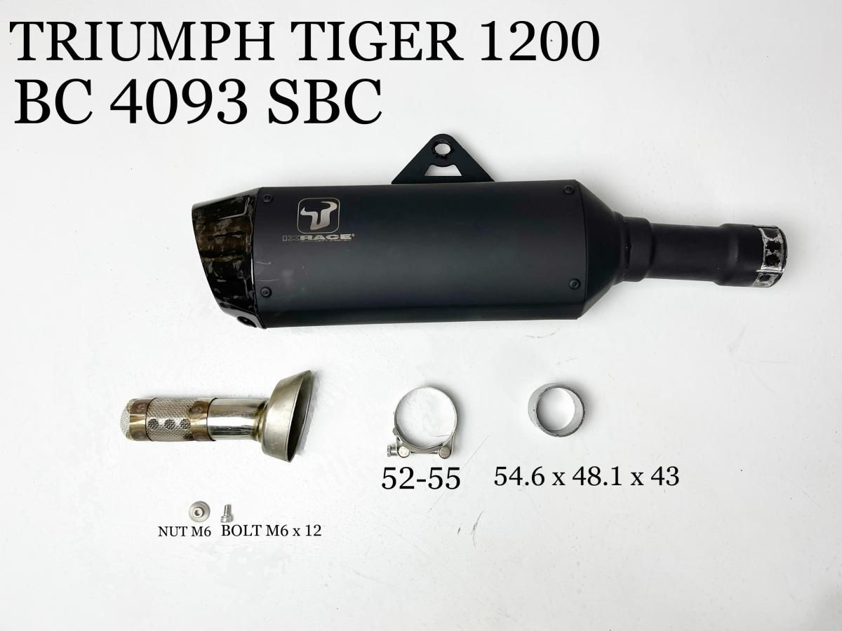 Tłumik IXRACE TRIUMPH TIGER 1200 GT / RALLY 22-23 typ DESERT BLACK DESERT BLACK