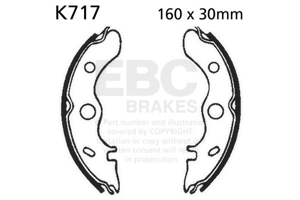 EBC Brakes Szczęki hamulcowe EBC K717 (1 kpl.)