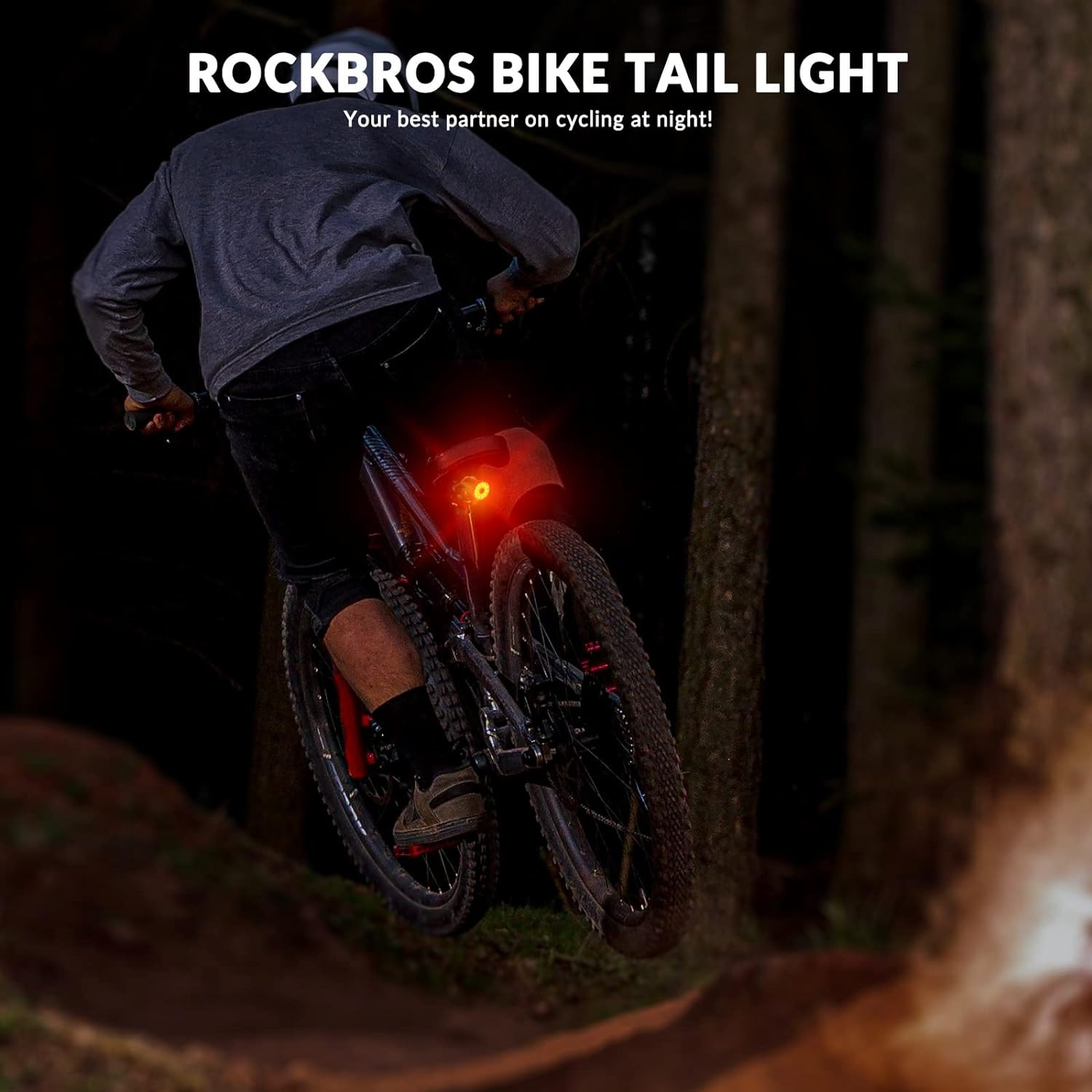 Lampka rowerowa tylna pod siodło ROCKBROS (24520500001) WR05