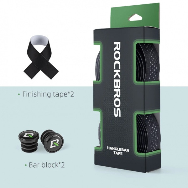 Owijka na kierownicę rowerową ROCKBROS BDTK-BKW czarny/biały