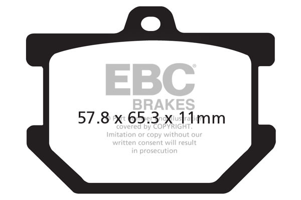 Klocki hamulcowe EBC FA034V V-PAD (kpl. na 1 tarcze)