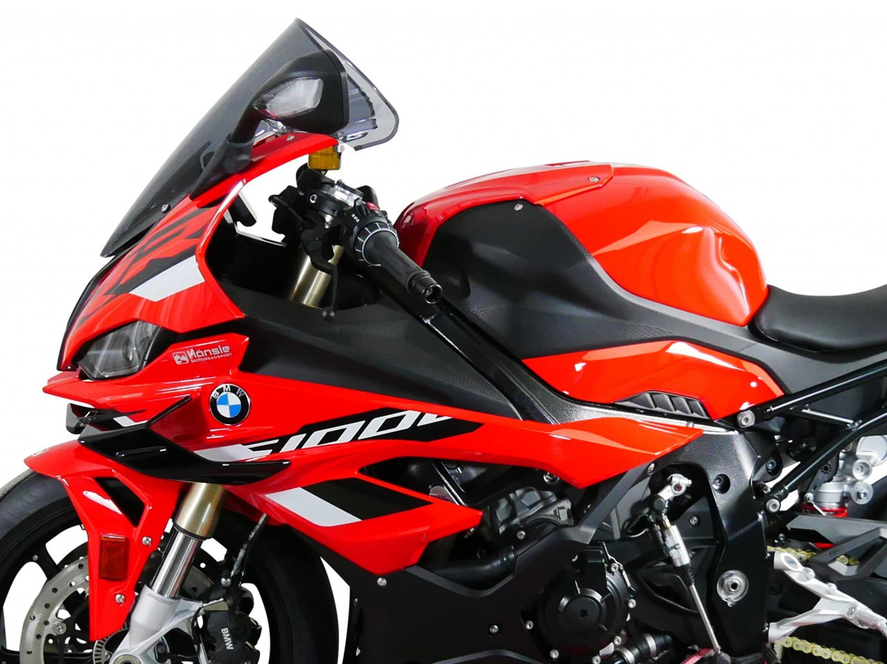 Szyba motocyklowa MRA BMW S1000 RR 2023-2024, forma R, przyciemniana