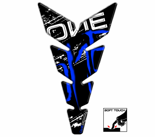 ONEDESIGN Tankpad Moon Slim "Soft Touch" One blu 213,8 x 123 mm