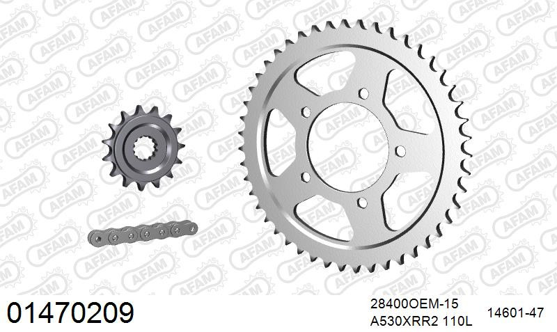 Zestaw napędowy AFAM do SUZUKI GSF 600 Bandit S,T,V,W,X