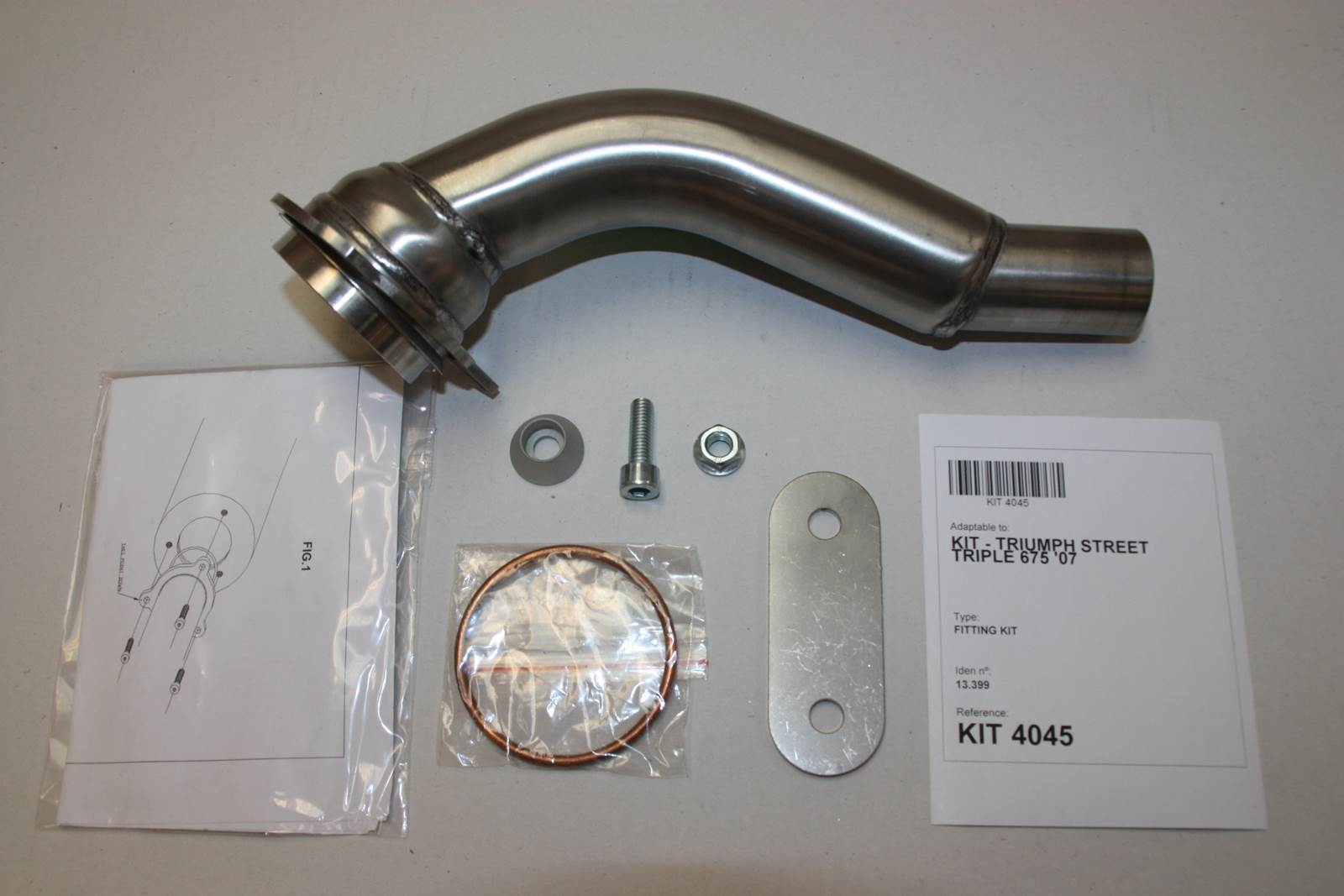 Tłumik lewy IXIL TRIUMPH STREET TRIPLE 675 07-11 (D67LD) typ SOVE (waga: 3000g, długość: 423 mm.)