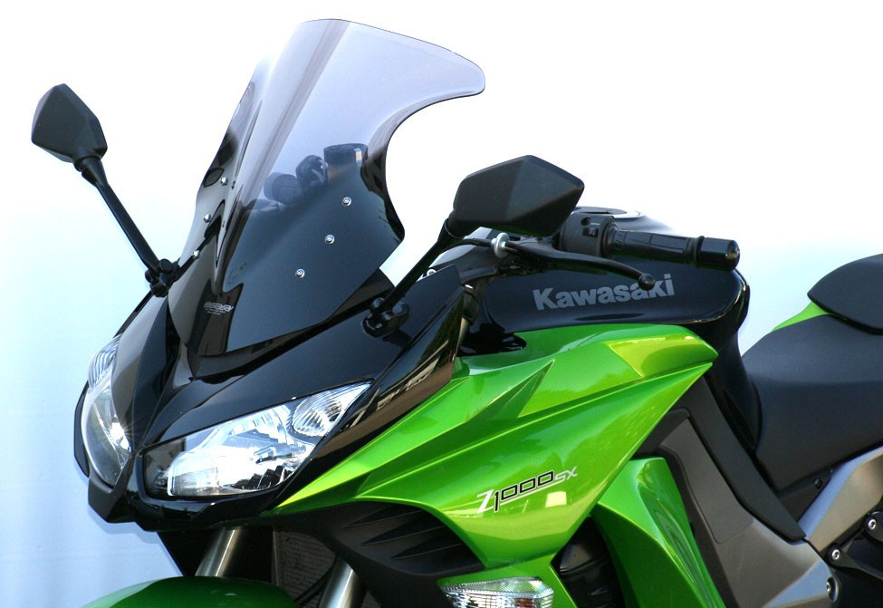 Szyba motocyklowa MRA KAWASAKI Z 1000 SX ZXT00G/ZXT00L/ZXT00M 2011-2016, forma R, czarna