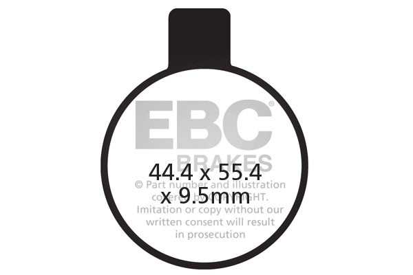 Klocki hamulcowe EBC FA027 (kpl. na 1 tarcze)