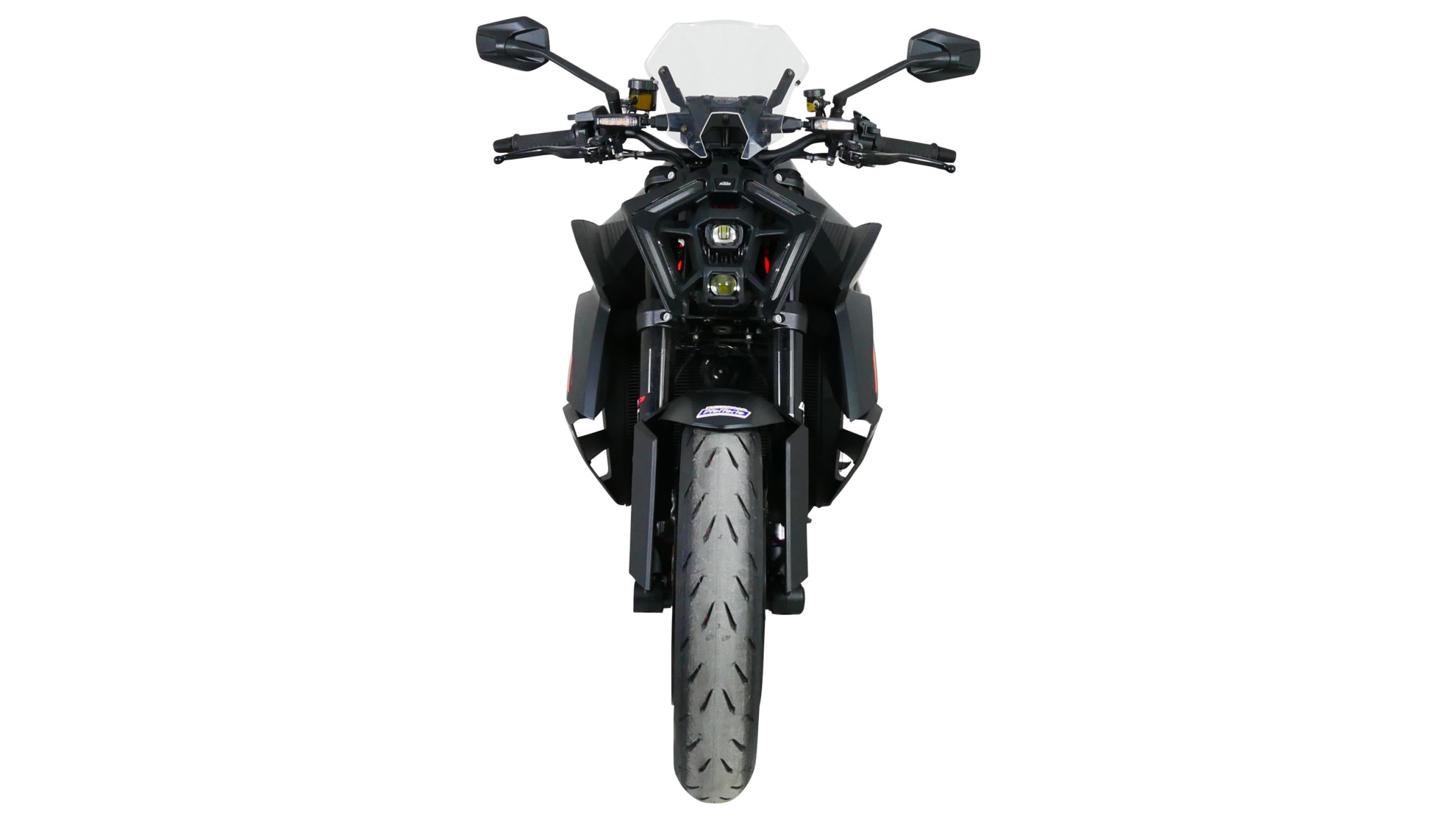 Szyba motocyklowa MRA KTM 1390 SUPERDUKE R 2024-, forma NSPM, bezbarwna