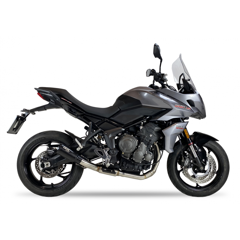 Tłumik IXIL TRIUMPH TIGER SPORT 660 21-22 (L101 L101R) typ RB (waga: 900g, długość: 230 mm., materiał: Inox AISI304, kolor: Blac